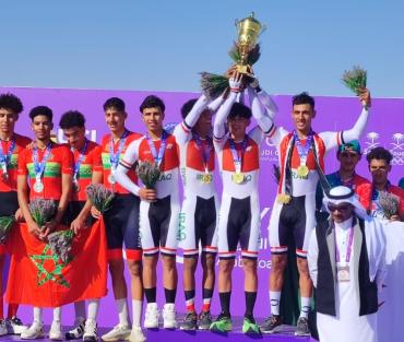  المنتخب المغربي للشبان يحرز الفضية في البطولة العربية لسباق الدراجات على الطريق 