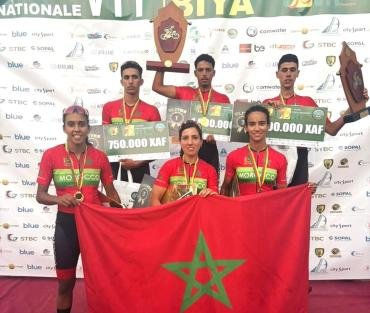 المغاربة أبطالا للنسخة الأولى من الجائزة الدولية الكبرى شانتال بيا للدراجات الجبلية بالكاميرون