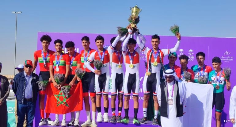  المنتخب المغربي للشبان يحرز الفضية في البطولة العربية لسباق الدراجات على الطريق 